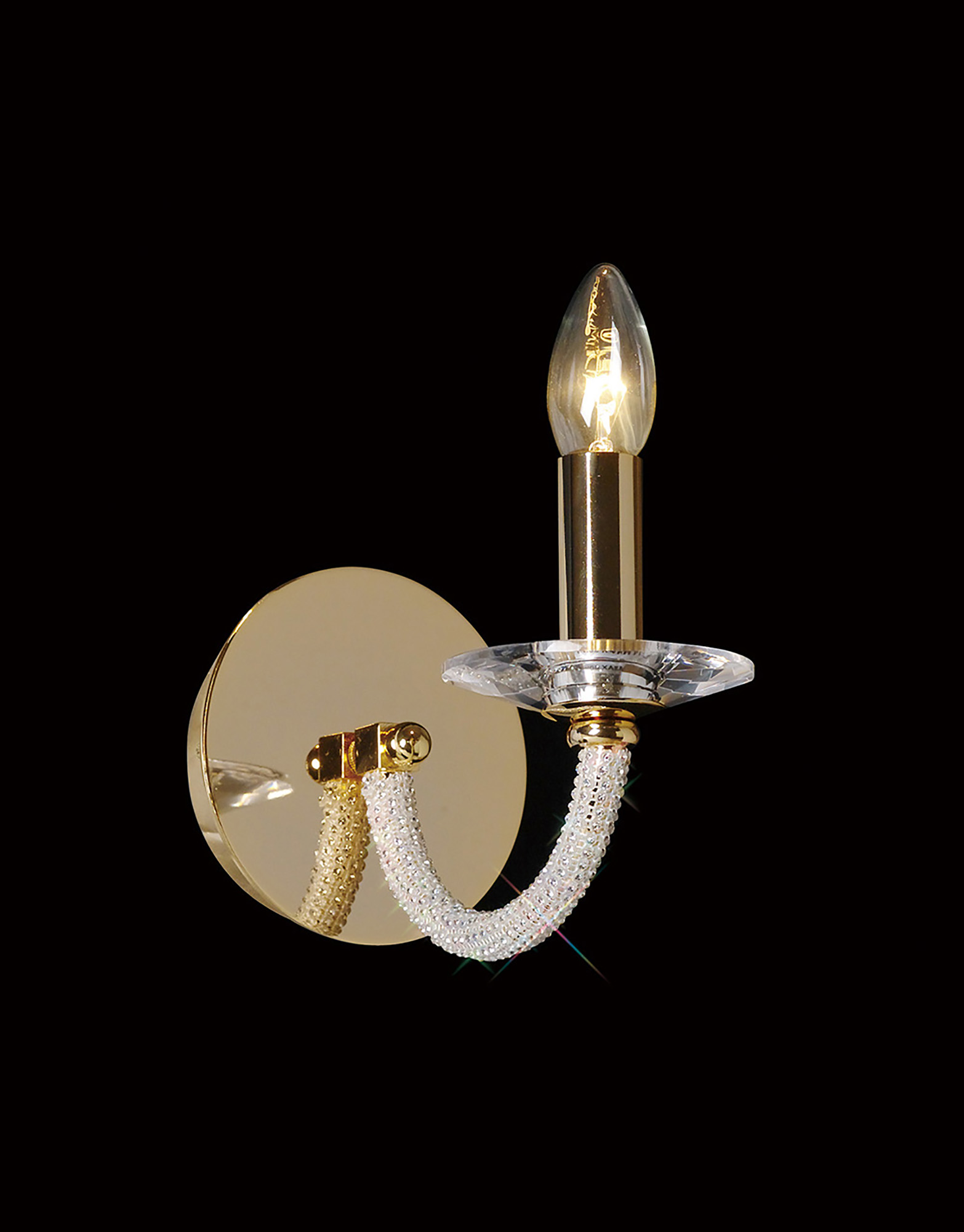 Elena Crystal Wall Lights Diyas Armed Wall Lights